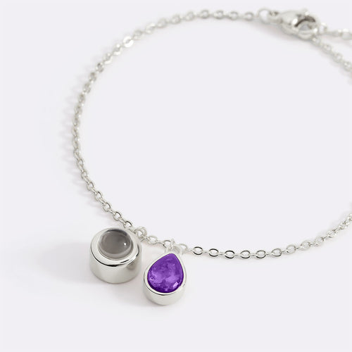 Birthstone Photo Bracelet