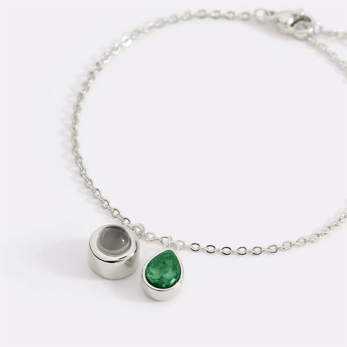 Birthstone Photo Bracelet