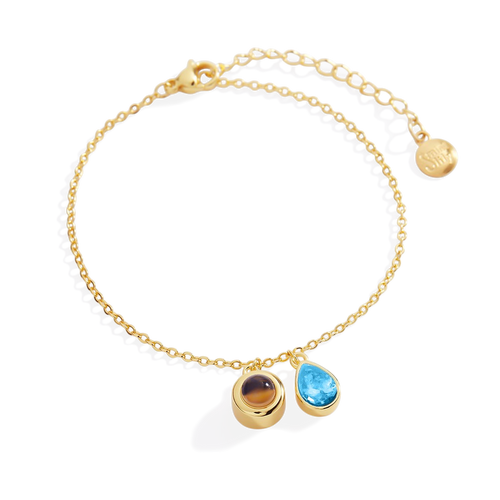 Birthstone Photo Bracelet