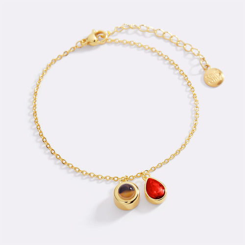 Birthstone Photo Bracelet