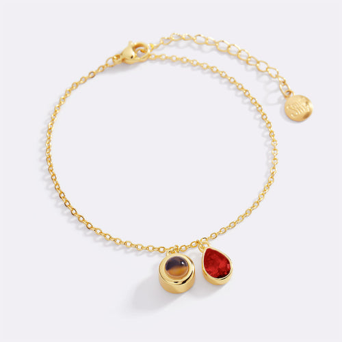 Birthstone Photo Bracelet