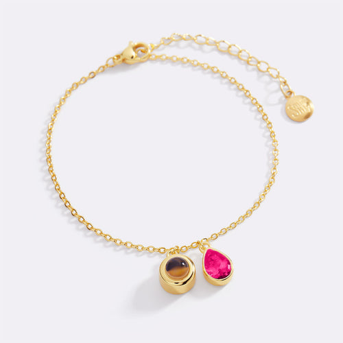Birthstone Photo Bracelet