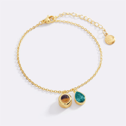 Birthstone Photo Bracelet