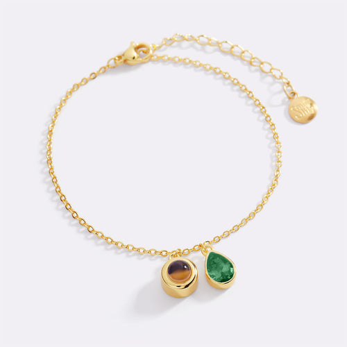 Birthstone Photo Bracelet