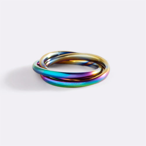 Dainty Interlocking Fidget Ring
