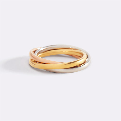 Dainty Interlocking Fidget Ring