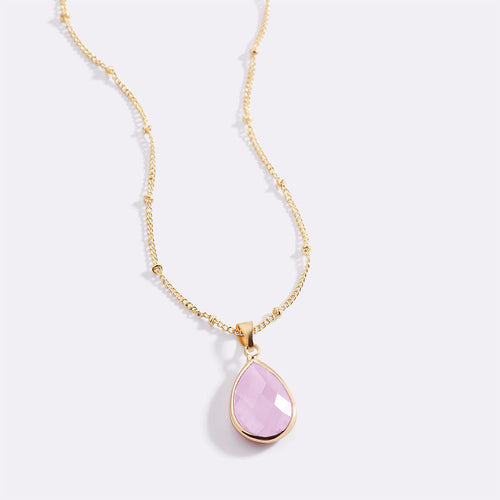 Birthstone Drop Pendant Necklace