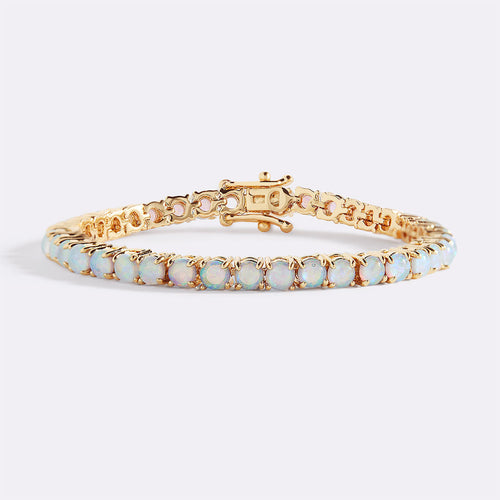 Blue Opal Tennis Bracelet