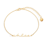 Dainty Script Name Bracelet