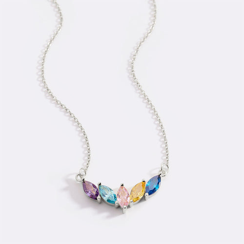 Elegant Family Birthstone Necklace