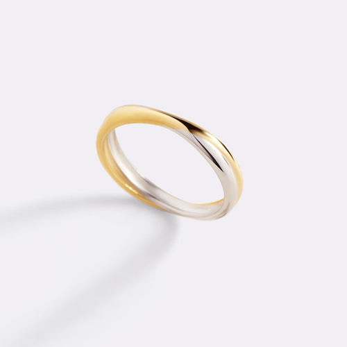 Mixed Metal Crossover Ring