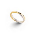 Mixed Metal Crossover Ring