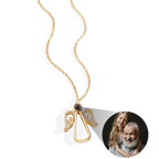 Personalized Angel Photo Charm Necklace