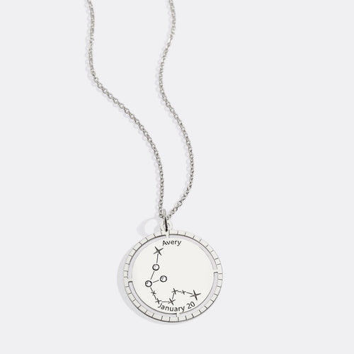 Personalized Constellation Pendant Necklace