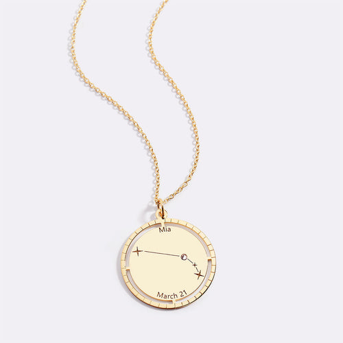Personalized Constellation Pendant Necklace