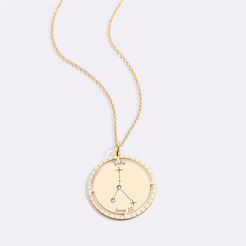 Personalized Constellation Pendant Necklace