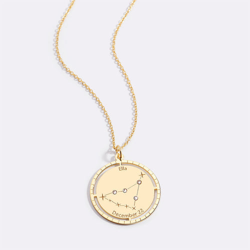 Personalized Constellation Pendant Necklace