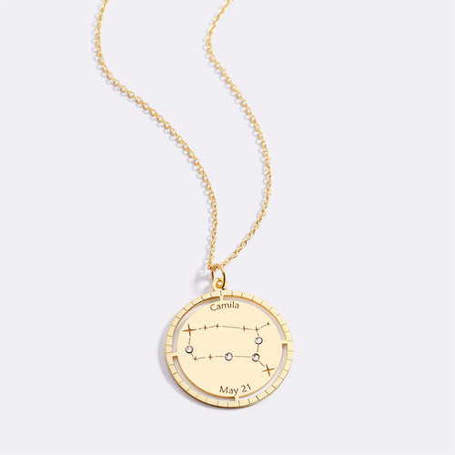 Personalized Constellation Pendant Necklace