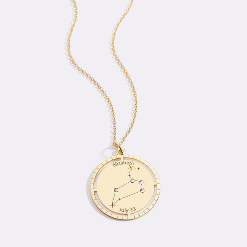 Personalized Constellation Pendant Necklace