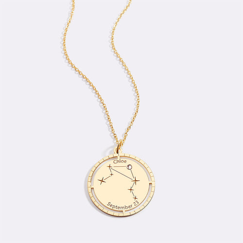 Personalized Constellation Pendant Necklace