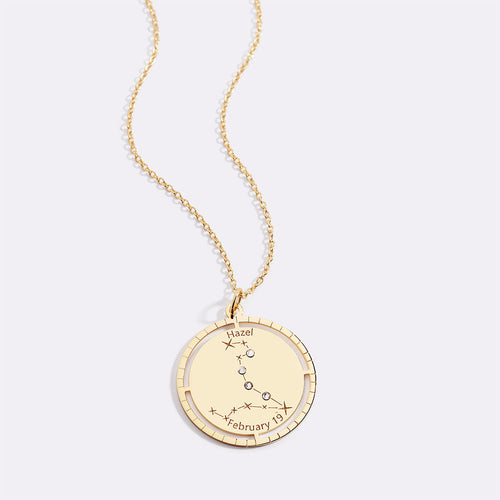 Personalized Constellation Pendant Necklace