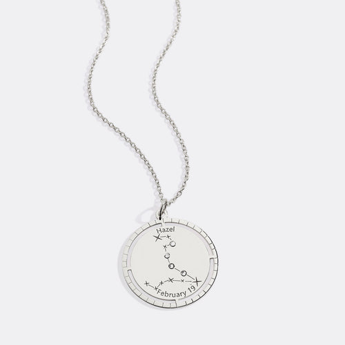 Personalized Constellation Pendant Necklace