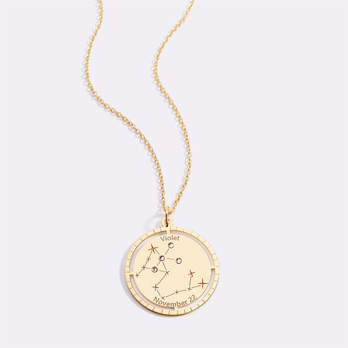 Personalized Constellation Pendant Necklace