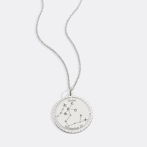 Personalized Constellation Pendant Necklace