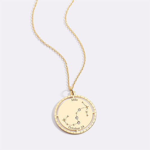 Personalized Constellation Pendant Necklace