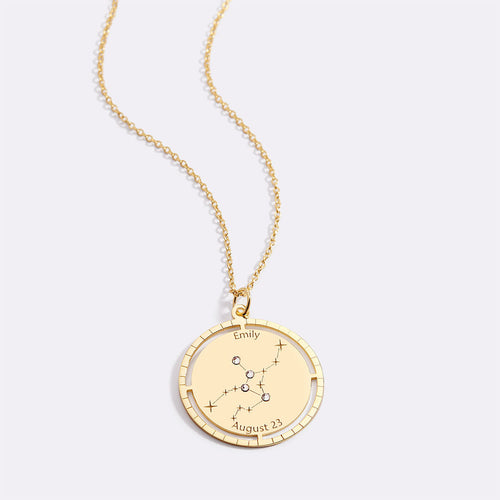 Personalized Constellation Pendant Necklace