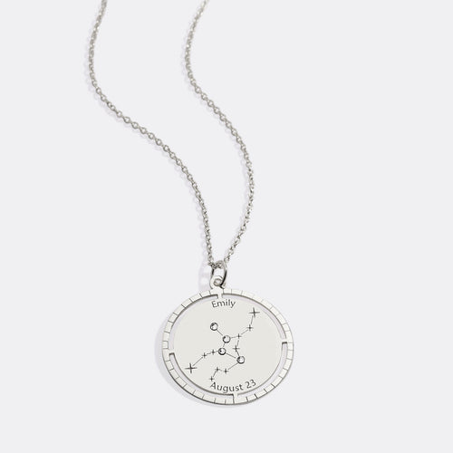 Personalized Constellation Pendant Necklace