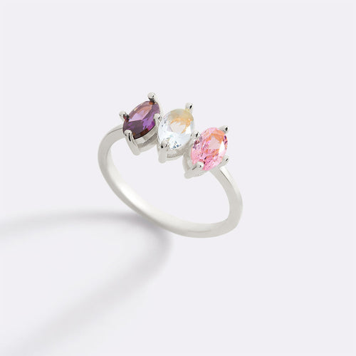 Birthstone Marquis-Cut Ring