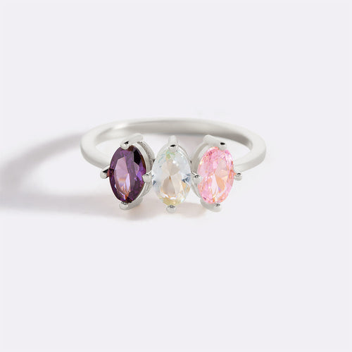 Birthstone Marquis-Cut Ring