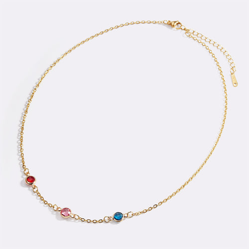 Multi-Stone Birthstone Necklace