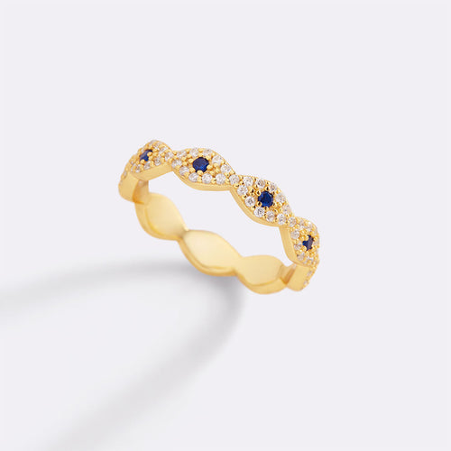 Pave Evil Eye Ring