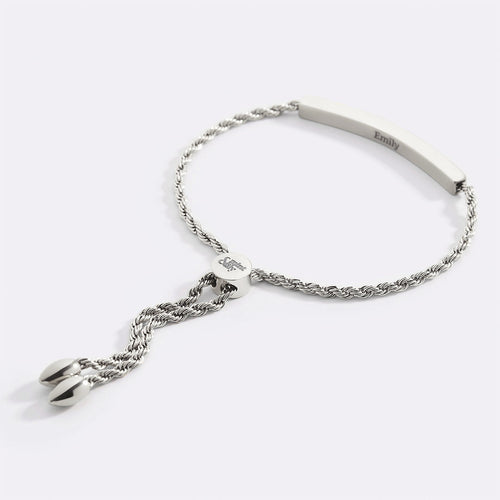 Personalized Bar Chain Bracelet