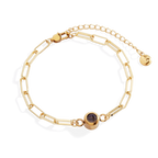 Photo Bracelet with Paperclip Chain