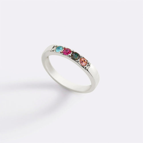 Stackable Birthstones Band Ring