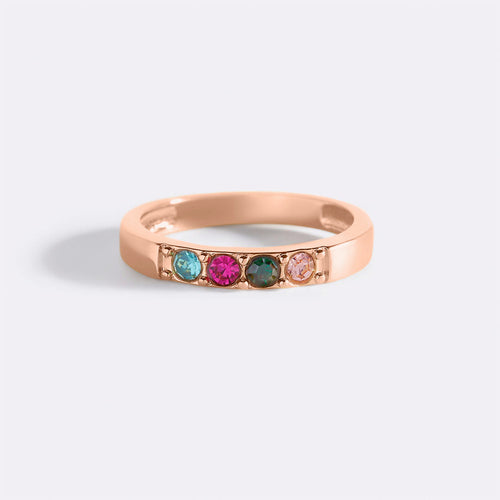 Stackable Birthstones Band Ring