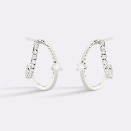 The Nova Double Hoop Earrings