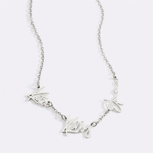 Monroe Triple Name Necklace