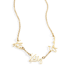 Monroe Triple Name Necklace