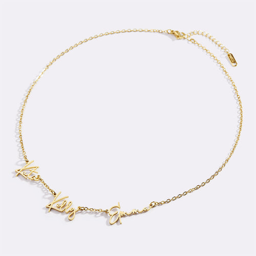 Monroe Triple Name Necklace