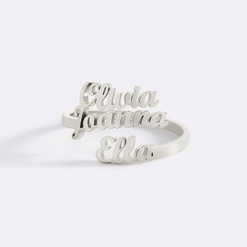 Triple Name Ring