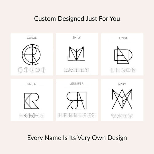 Monogram Name Earrings