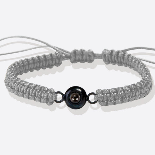 Personalized Braided Photo Bracelet