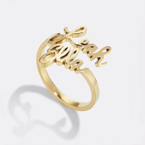 Double Name Ring