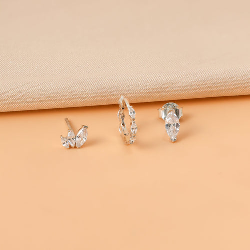 Marquise Diamond Earrings Set