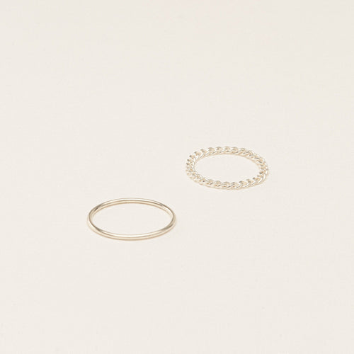 Minimalist Bold Stacking Ring Set