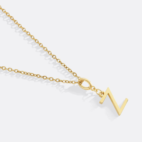 Minimalist Initial Charm Necklace